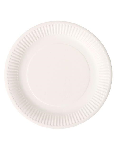 ASSIETTES BLANCHES EN CARTON 