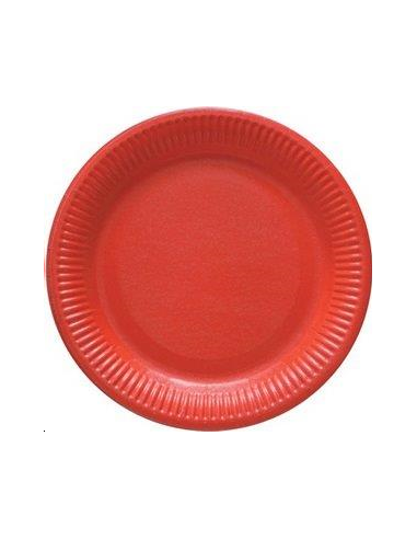 ASSIETTES EN CARTON ROUGE