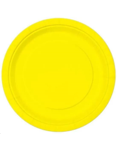 ASSIETTES EN CARTON JAUNE