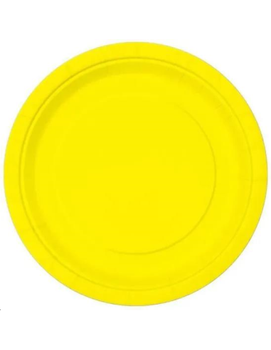 ASSIETTES EN CARTON JAUNE