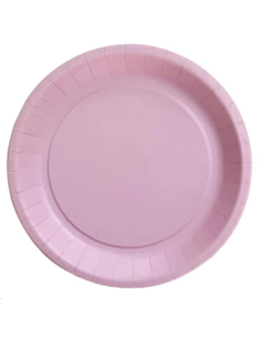 ASSIETTES EN CARTON VIEUX ROSE