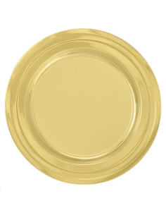ASSIETTES EN CARTON OR x 10 PCS