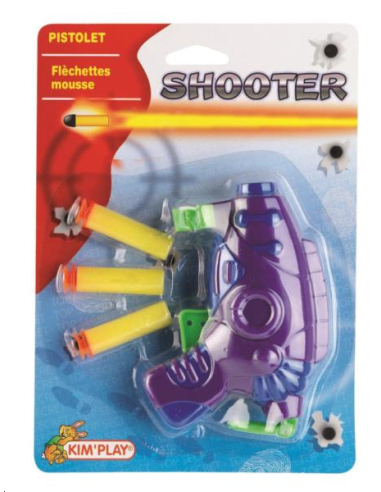 PISTOLET AVEC BOULES EN MOUSSE