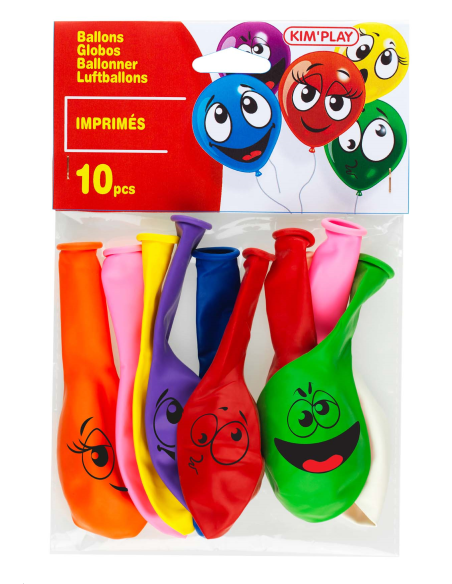 BALLONS SMILEY 10PCS