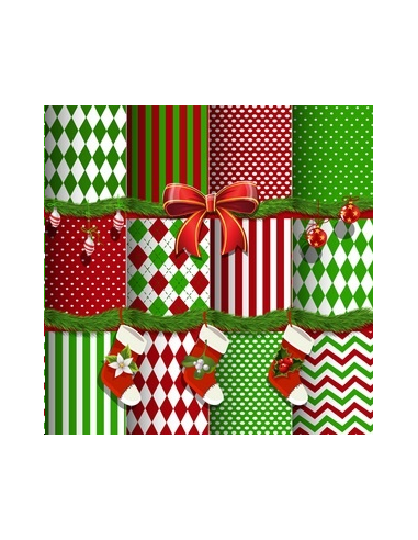 SERVIETTES NOEL CADEAUX 20 PCS