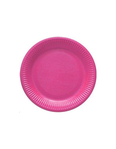 ASSIETTES EN CARTON FUSHIA