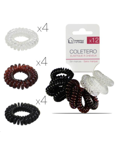 ELASTIQUE A CHEVEUX PLASTIQUE X12