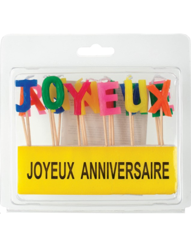 BOUGIES "JOYEUX ANNIVERSAIRE"