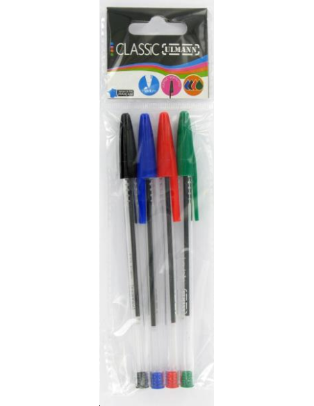 STYLOS A BILLE 4 PCS