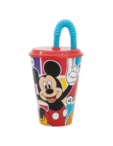 GOBELET PAILLE MICKEY 430ML