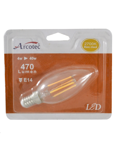 AMPOULE LED FLAMME E14 EQUIV 40W