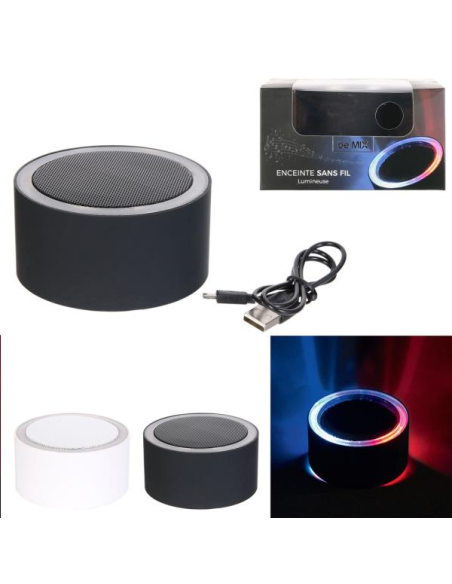 ENCEINTE LED COULEUR CHANGEANTE 3W 