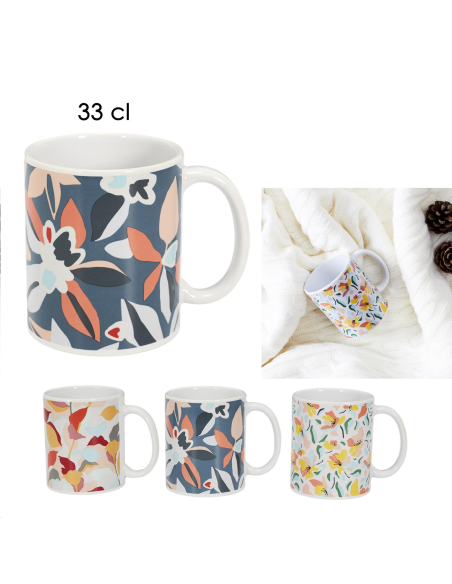 MUG CERAMIQUE FLEURS