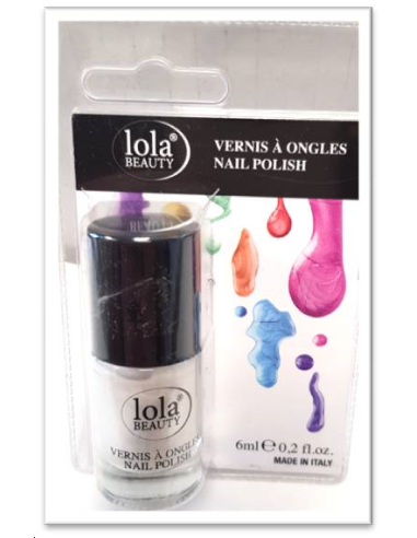 VERNIS N°2 BLANC NACRE LOLA B