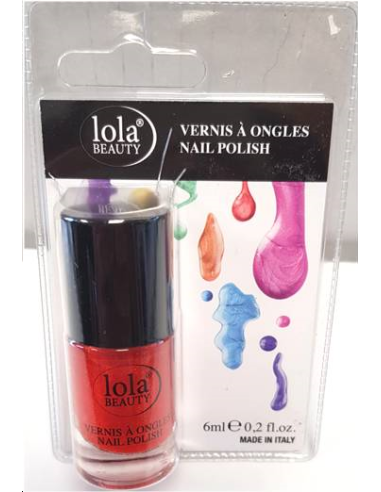 VERNIS N°9 ROUGE PAILLETTE LOLA B