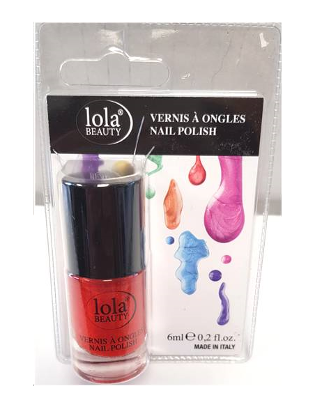 VERNIS N°9 ROUGE PAILLETTE LOLA B