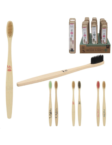 BROSSE A DENTS BAMBOU X2