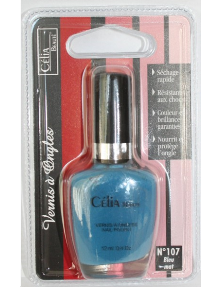 VERNIS A ONGLES BLEU MAT 