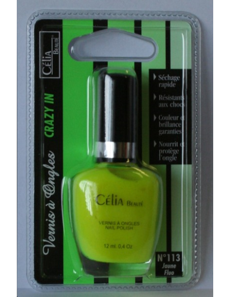 VERNIS A ONGLES JAUNE FLUO