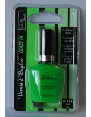 VERNIS A ONGLES VERT FLUO