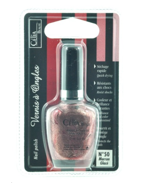 VERNIS A ONGLES MARRON GLACE