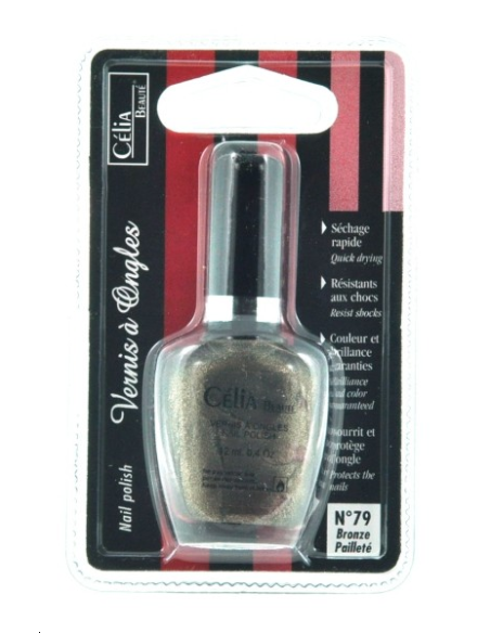 VERNIS A ONGLES BRONZE PAILLETE