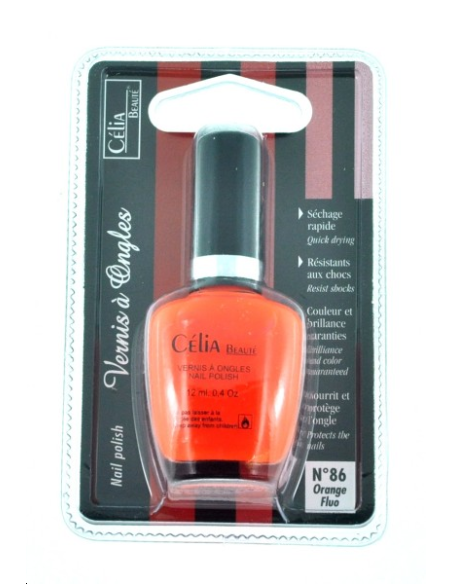 VERNIS A ONGLES ORANGE FLUO