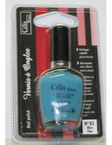 VERNIS A ONGLES BLEU FLUO