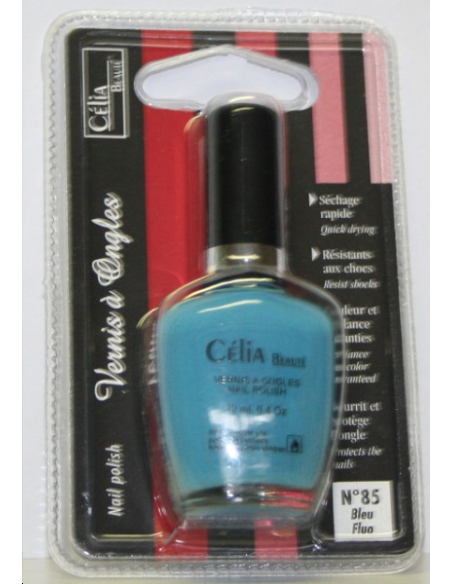 VERNIS A ONGLES BLEU FLUO
