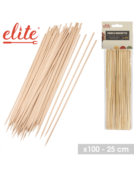 STICKS BAMBOU POUR BROCHETTES 100PC