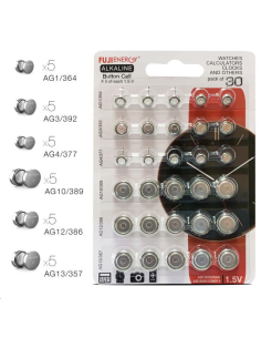 PILES BOUTON ALKALINE  X 30 pcs 