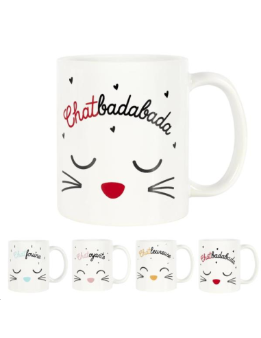 MUG CERAMIQUE CHAT 33CL