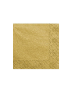 SERVIETTES EN PAPIER OR