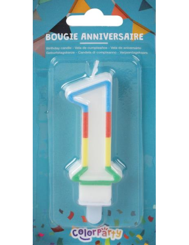 BOUGIE ANNIVERSAIRE CHIFFRE 1