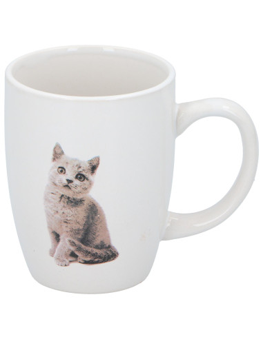 MUG CERAMIQUE  "CHIENS-CHATS" 30 CL