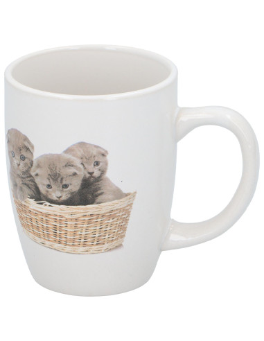 MUG CERAMIQUE  "CHIENS-CHATS" 30 CL