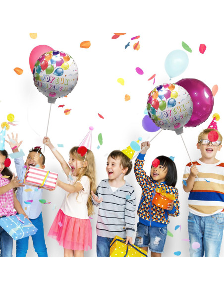 BALLON ANNIVERSAIRE ALU 45 cm X 2