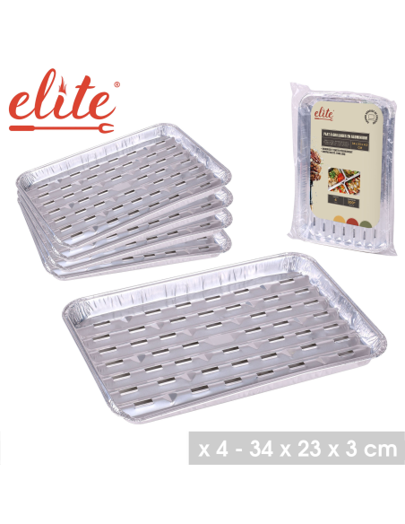 BARQUETTES EN ALUMINIUM A GRILLADE 