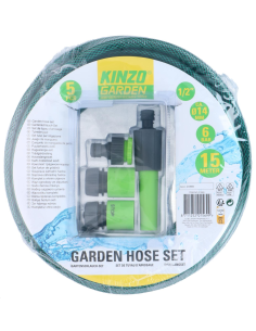 TUYAU D'ARROSAGE 15 M + EMBOUTS