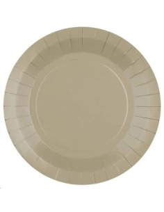 ASSIETTES EN CARTON TAUPE