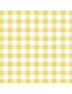 SERVIETTES EN PAPIER JAUNE VICHY