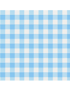 SERVIETTES EN PAPIER BLEU VICHY