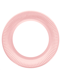 ASSIETTES EN CARTON A BORD ROSE