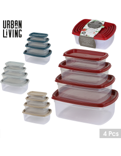 BOITE hermetique  RECT. LOT DE 4 PC