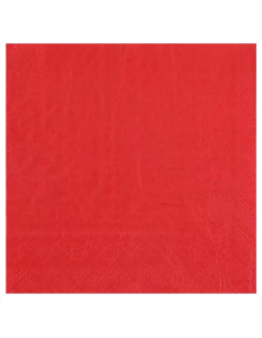 SERVIETTES en papier ROUGE X 30 PC