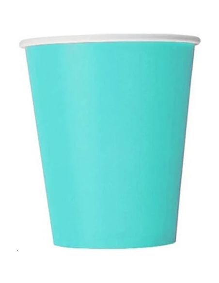 GOBELETS EN CARTON BLEU LAGON