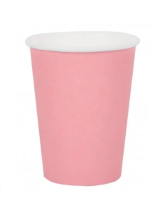 GOBELETS EN CARTON ROSE PASTEL