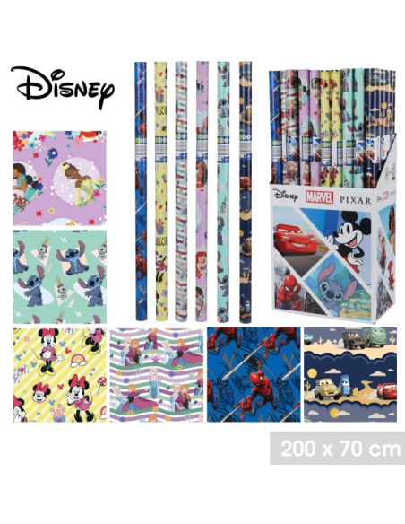 PAPIER CADEAU LICENCE DISNEY MIX