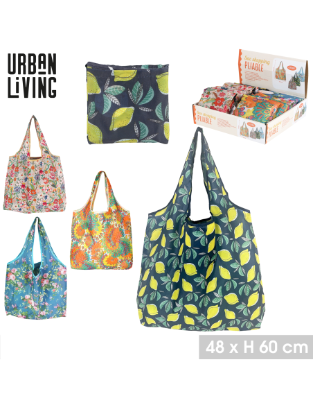 SAC SHOPPING PLIABLE 48X60CM