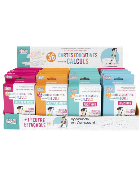 CARTE EDUCATIVE EFFACABLE
